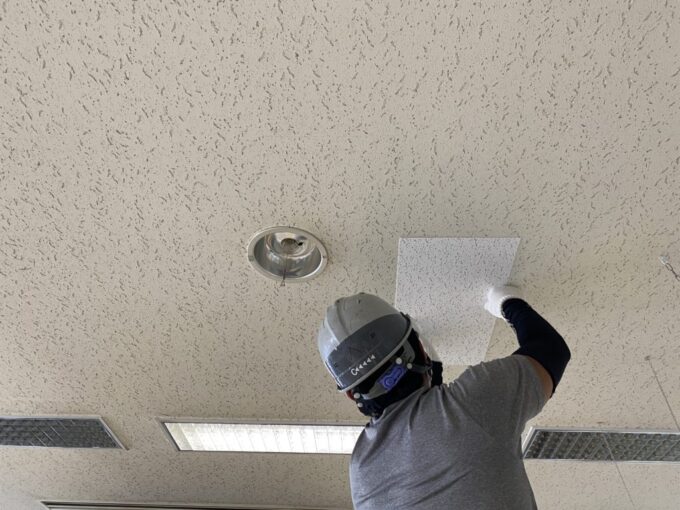 天井部分張替え