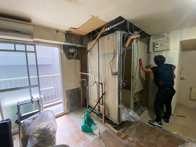 狭小面積のリノベーション工事