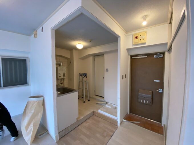 部分間仕切り解体